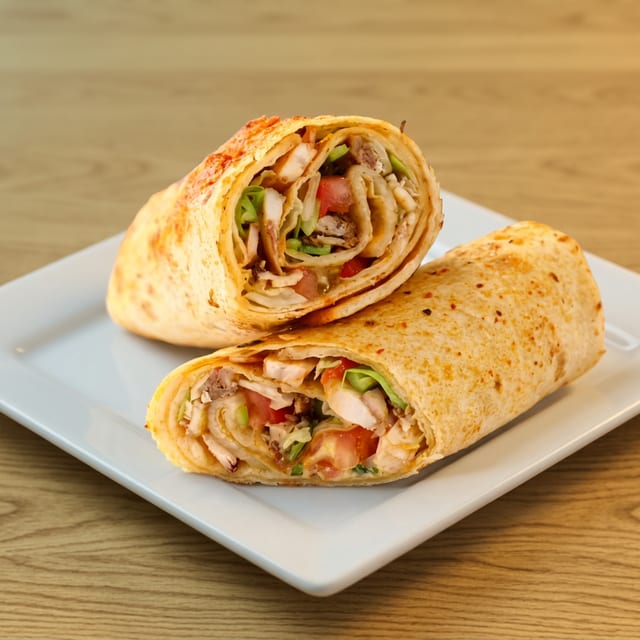 Paneer Tikka Wrap.
