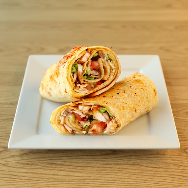 Lamb Kebab Wrap.